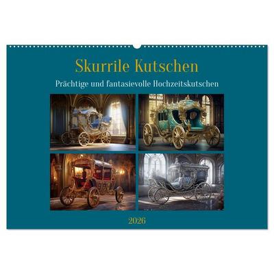 Skurrile Kutschen (Wandkalender 2026 DIN A2 quer), CALVENDO Monatskalender