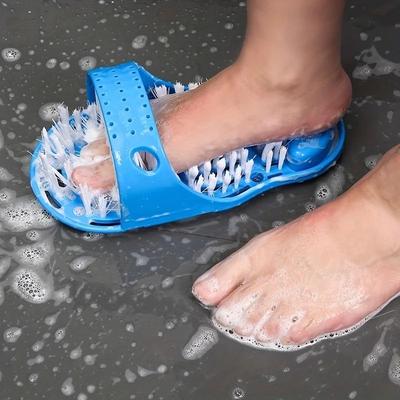 Uplifted Goods Shower Foot Cleaner And Scrub Brush For Easy Foot Washing And Massage blue 1 Pc