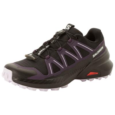 Laufschuh SALOMON "SPEEDCROSS PEAK", Damen, Gr. 40,5, schwarz, Synthetik, Textil, Schuhe Laufschuh, für mehr Grip