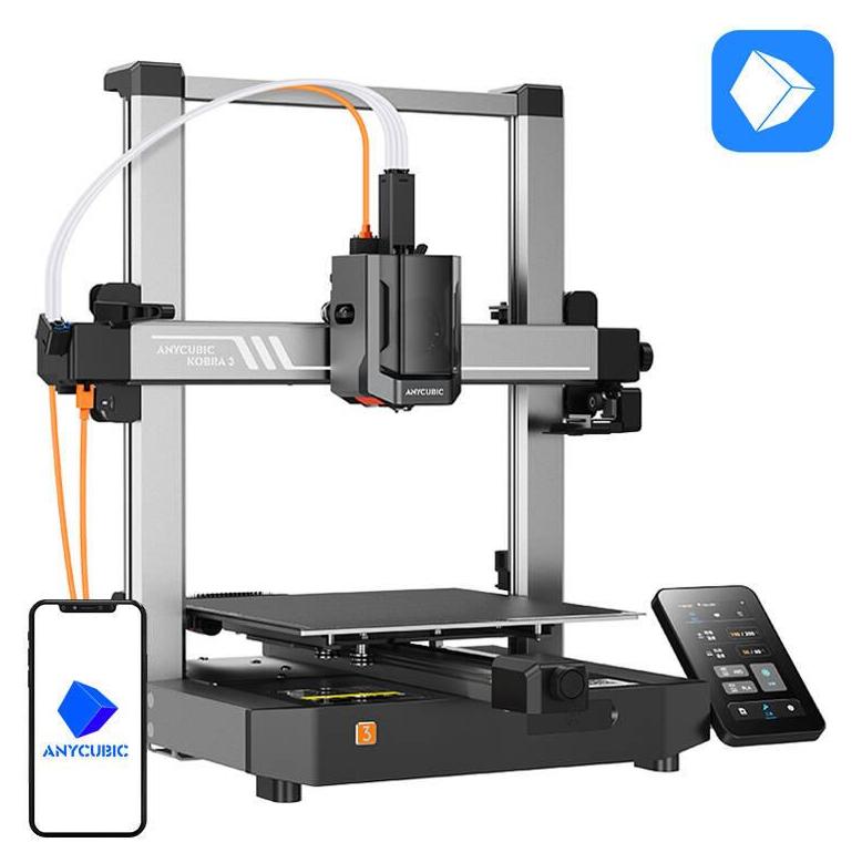 Anycubic Kobra 3 3D-Drucker, 600 mm/s, 250x250x260 mm Druckvolumen, automatische Kalibrierung