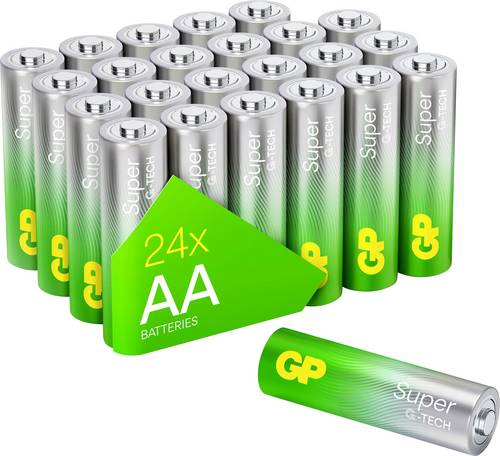 GP Super Mignon (AA)-Batterie Alkali-Mangan 1.5 V 24 St.