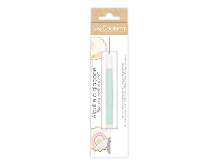 ScrapCooking - Glazuur naald - voor het decoreren van koekjes, cake, gebak, cake design, 5163, watergroen