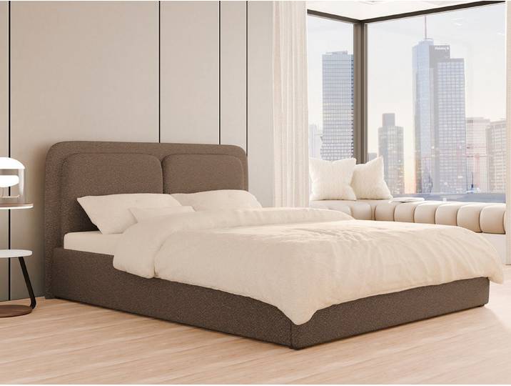 Compleo Polsterbett mit Bettkasten, Doppelbett elegant und minimalistisch, Modern Schlafzimmer oder Jugendzimmer, MADE IN EU