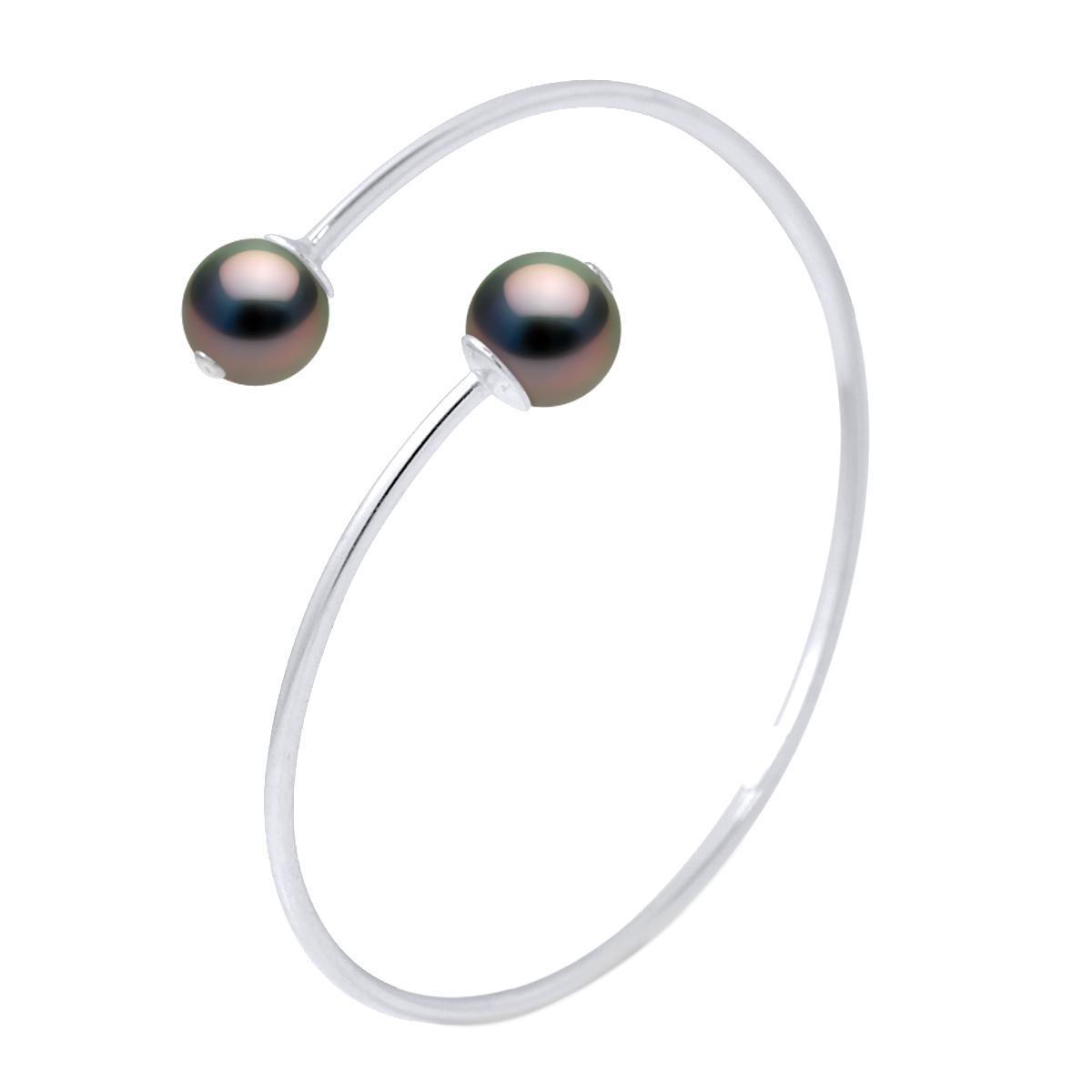 Bangle YOU AND ME Tahitian Parels Ronde 9-10 mm 925