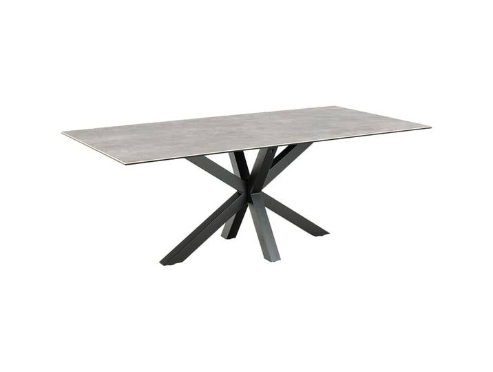 Esstisch Amiri Keramik, Stahl grau B 200 T 100 cm