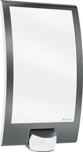 Steinel L 22 S 035709 Außenwandleuchte mit Bewegungsmelder Energiesparlampe, LED E27 60W Anthrazit