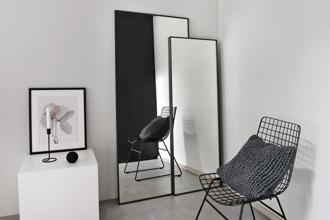 Nielsen Home nielsen Almeria Aluminium Wall Mirror Black 150cm H x 50cm W