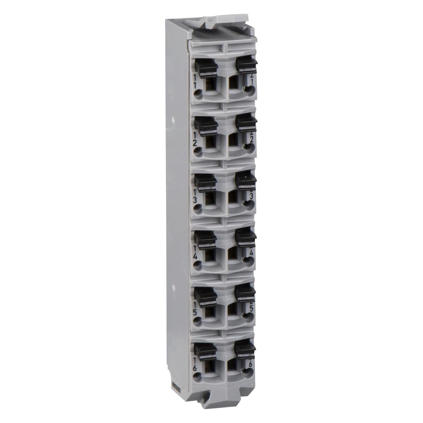 Schneider Electric Grey 12 Pin Terminal Block 24 Vdc (TM5ACTB12PS)