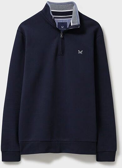 Crew Clothing Company Crew Clothing Mens Classic Half Zip Sweatshirt Heritage Dark Navy