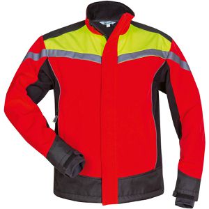 elysee Arbeitsjacke Esche Waldarbeiter, 22755, Softshelljacke, rot-gelb-schwarz, wasserdicht, Größe XL