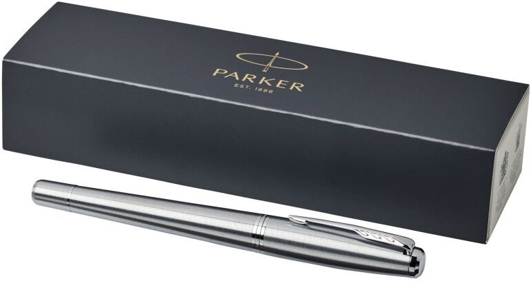 Stylo plume personnalisé à encre bleue Parker Urban Métal