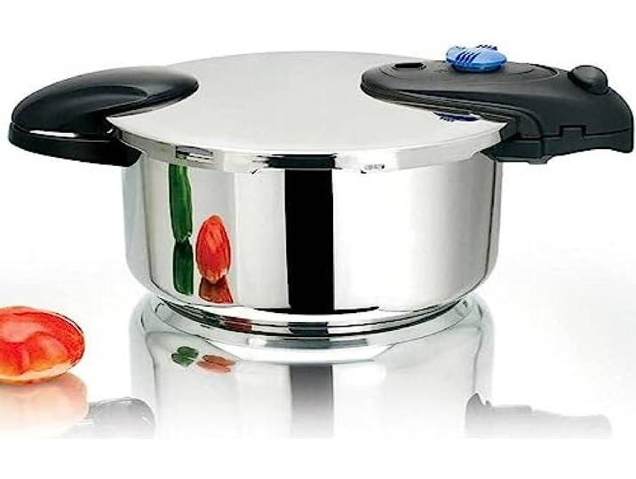 Autocuiseur à baïonnette Ø24cm 10L ILLICO en acier Inox avec panier cuisson