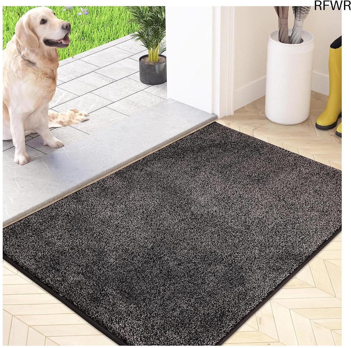 RFWR® Antislip Wasbare Voetmat voor Deur en Entree - Vuilvanger met Waterabsorberende Microvezels