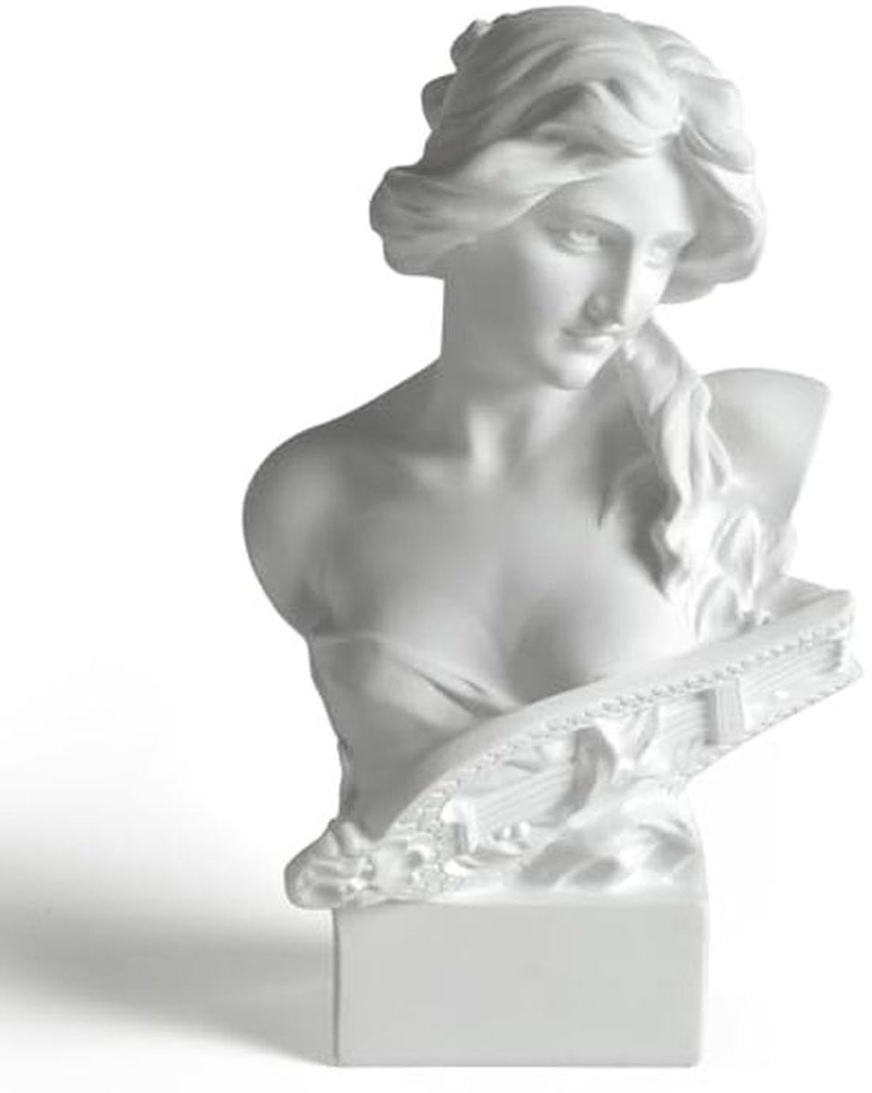 Geschilderd Buste Standbeeld Griekse Godin Mythologie Hoofd Huis Decoratie Hoogte: 152 cm