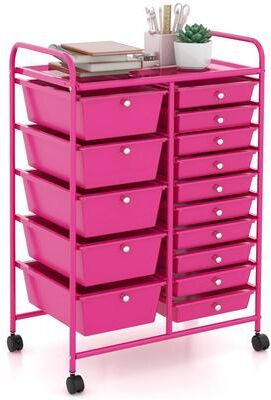 15 Drawer Rolling Storage Cart Storage Drawer Trolley