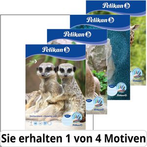 Pelikan Zeichenblock 224832, C3/10, A3, 100 g/m², weiß, perforiert, 10 Blatt