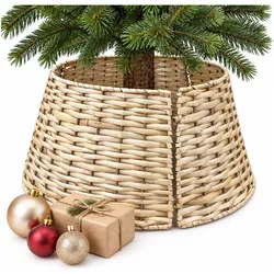 Relaxdays, Christbaumständer Zubehör, Weihnachtsbaumrock Weide