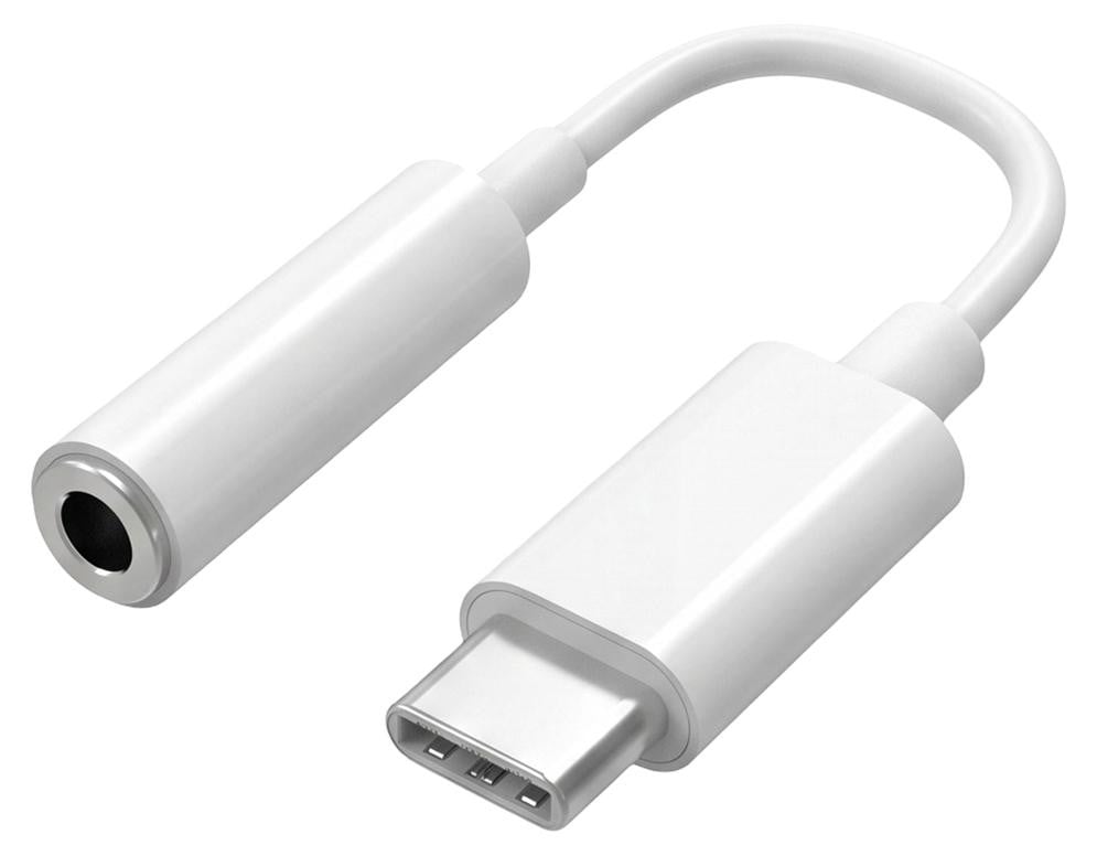 Big Ben Adaptjack USB Type-C naar 3,5 mm audioadapter, wit, mannelijk naar vrouwelijk