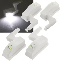 ChiliTec LED Schrankleuchte, 4er-Set Batteriebetrieb, Drucksensor für Türen