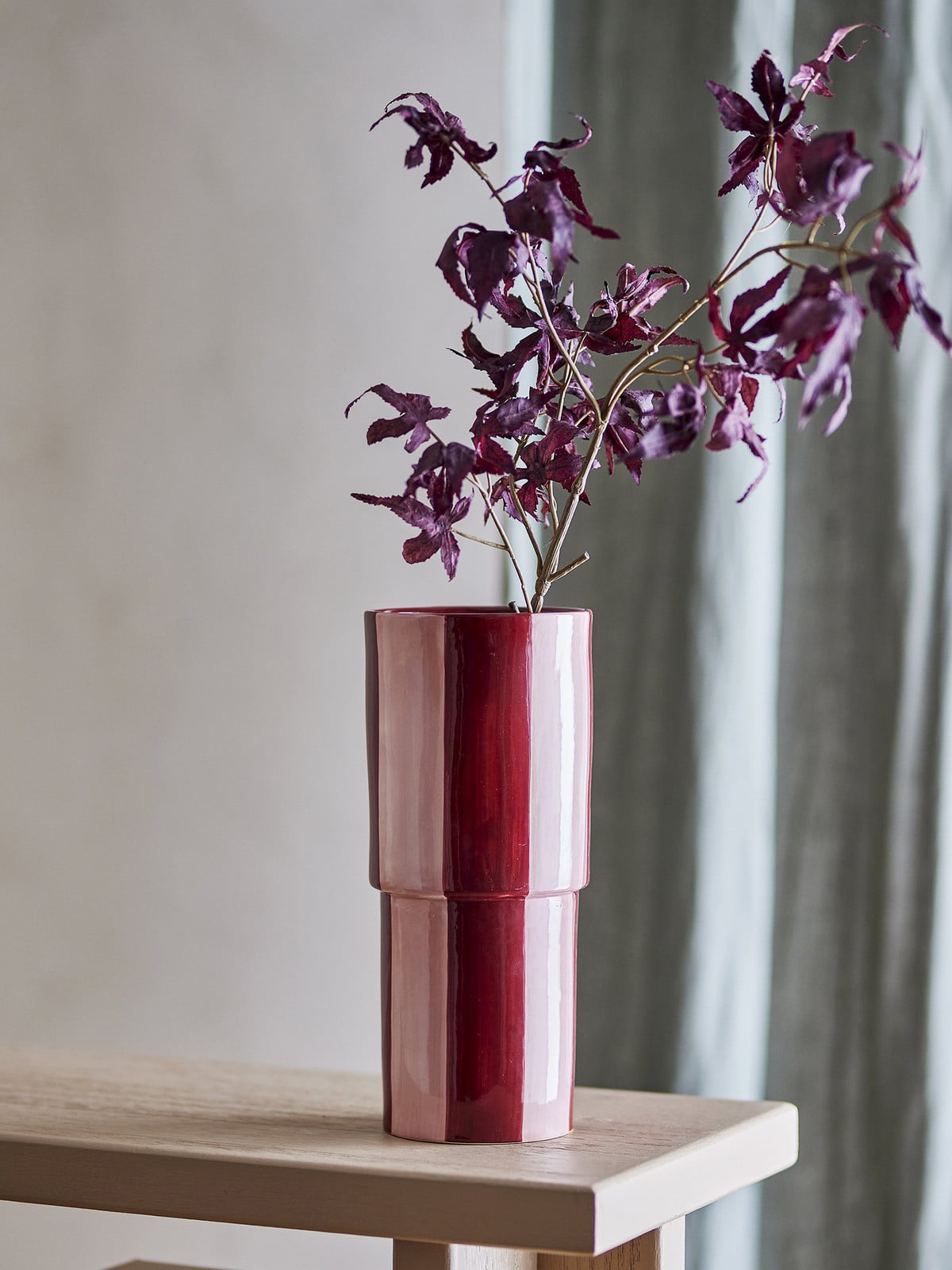 Bloomingville Vaas Floki Rood Keramiek Diameter: 14 cm