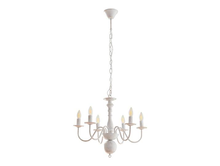 lux.pro Kronleuchter Berkeley, Weiß, Metall, E14, 56x160x56 cm, Lampen & Leuchten, Innenbeleuchtung, Kronleuchter