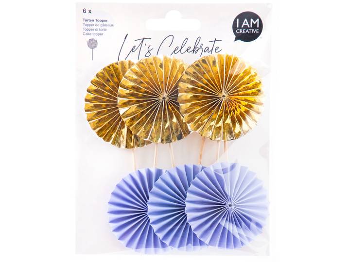 Girlande I am creative lavendel/gold Papier