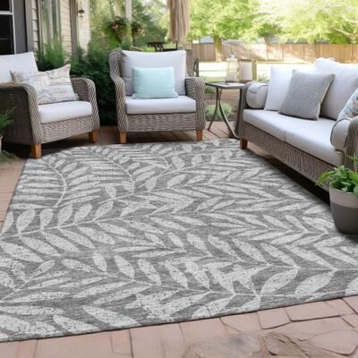 Addison Rugs Machine Washable Indoor/ Outdoor Chantille Palm Rug