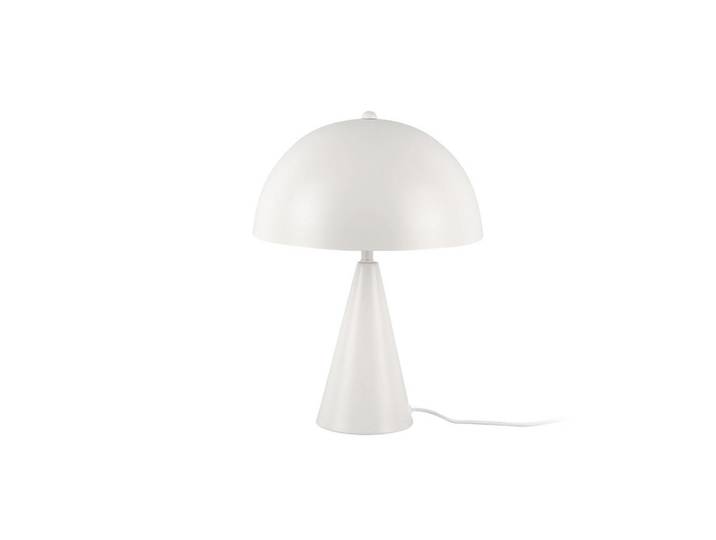 Leitmotiv Tischlampe Pilz Sublime Ø 25 cm, Weiß, Metall, Rund, E14, 25x35x25 cm, Lampen & Leuchten, Innenbeleuchtung, Tischlampen