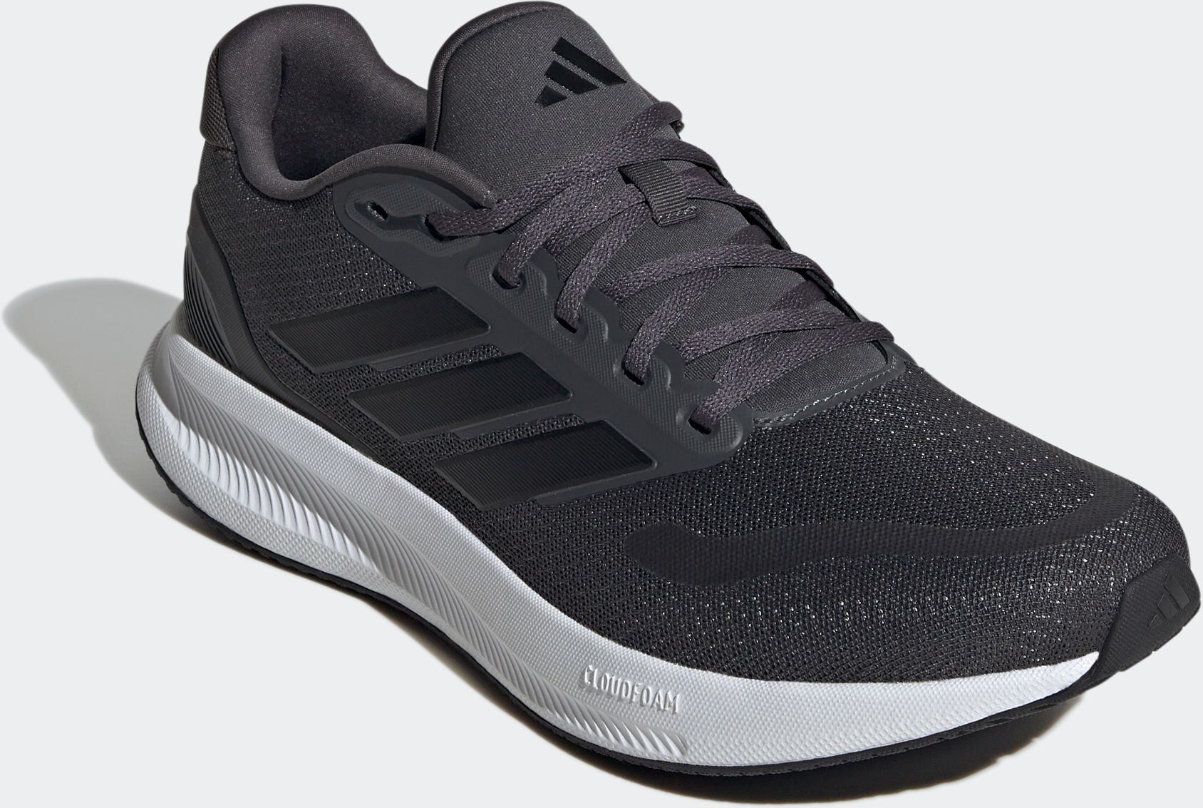 Laufschuh ADIDAS PERFORMANCE "RUNFALCON 5", Herren, Gr. 48, grau (gresix, cschwarz, ftwwht), Synthetik, Textil, Schuhe Laufschuh gresix, cschwarz, ftwwht 48