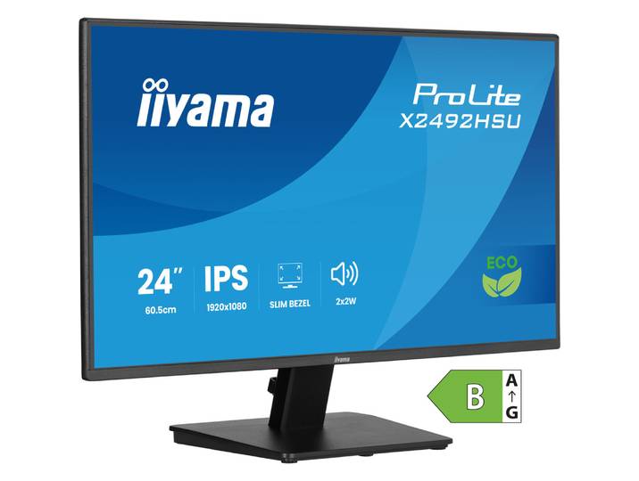iiyama ProLite X2492HSU-B1, 61 cm (24'), 1920 x 1080 pixels, Full HD, LED, 3 ms, Noir