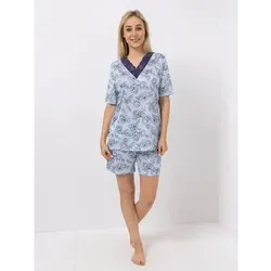 LITTLE ROSE Pyjama-Set Mikrofaser Shirt, 1/2-Arm Shorty, Dehnbund