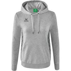 Erima Essential Team Kapuzensweat Damen - hellgrau melange/slate