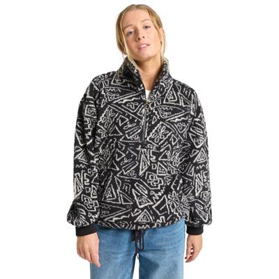 Sweatshirt BILLABONG "Time Off", Damen, Gr. S, schwarz-weiß (schwarz), Obermaterial: 100% Polyester., Sweatshirts Sweatshirt