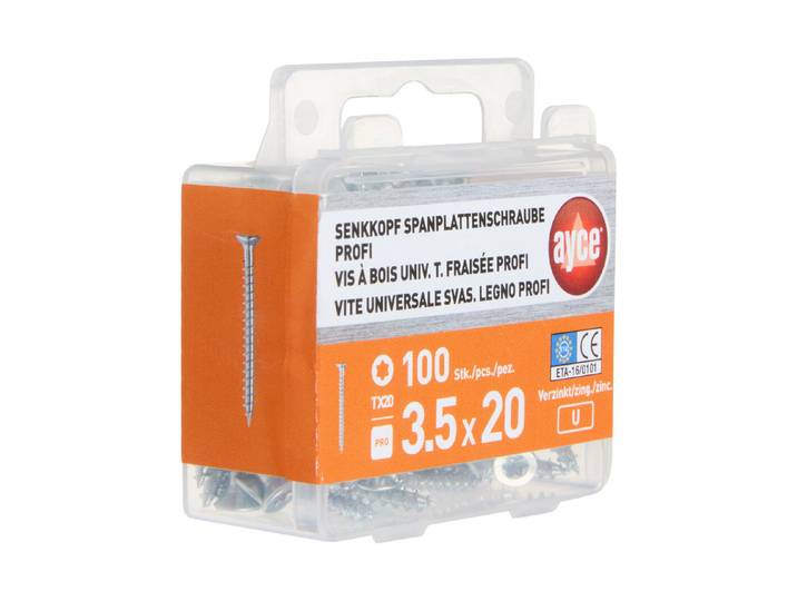 Ayce Senkkopf-Spannplattenschraube 20 mm
