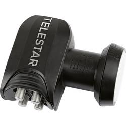 Telestar SkyQuad HC Quad-LNB Teilnehmer-Anzahl: 4 Feedaufnahme: 40 mm Wetterschutz, mit Switch Schwarz, Hellgrau 5930525