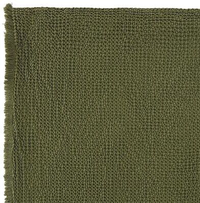 Hazael Waffle Coverlet - Sage, King - Ballard Designs