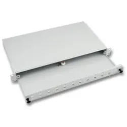 EFB 53600.6 Spleißbox 6SC(D)-Front senkr. ausziehbar RAL7035, 1HE 536006