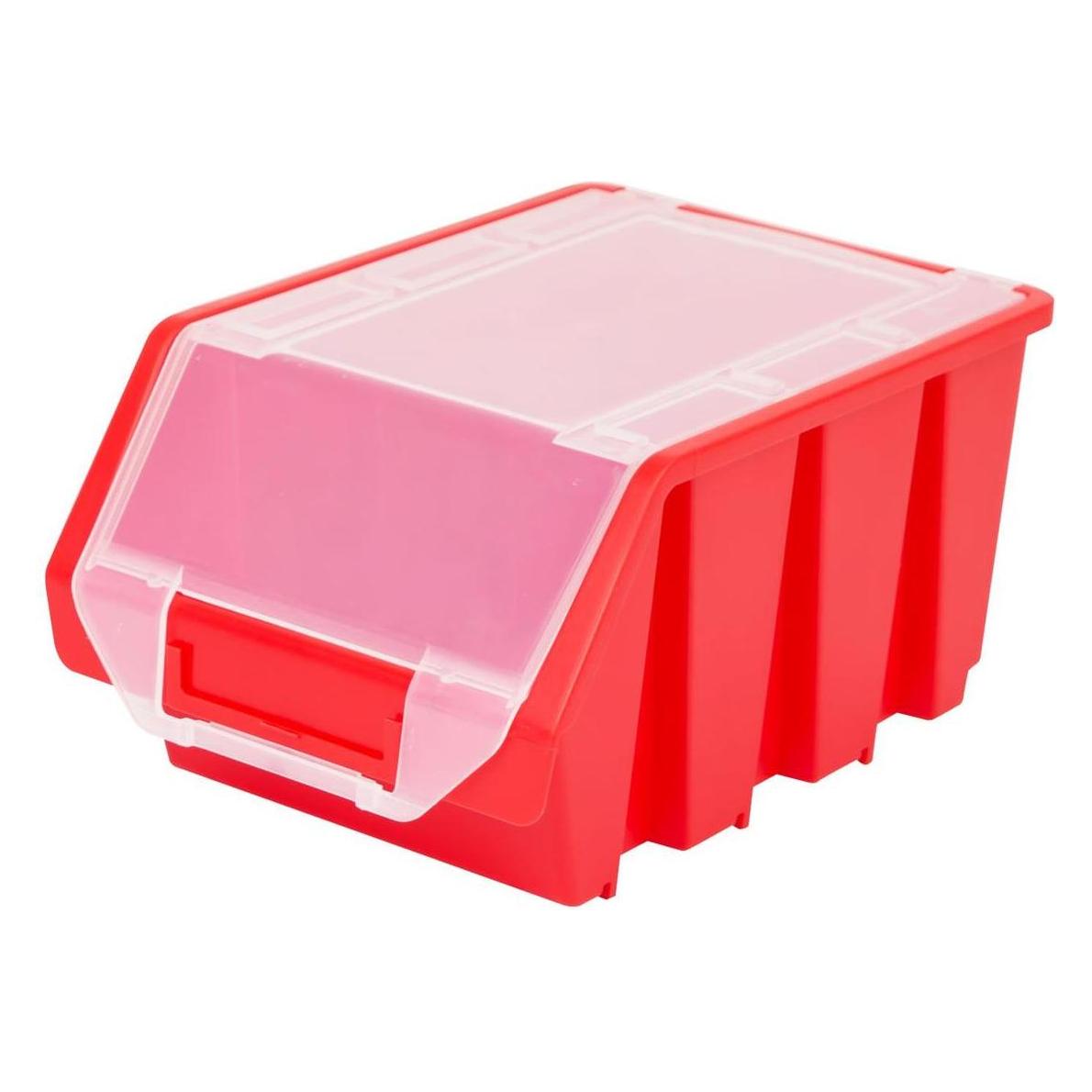 Patrol Stapelbox Stapelkiste Sortierbox Ergobox mit Deckel Gr. 3 rot Lager (24939354)