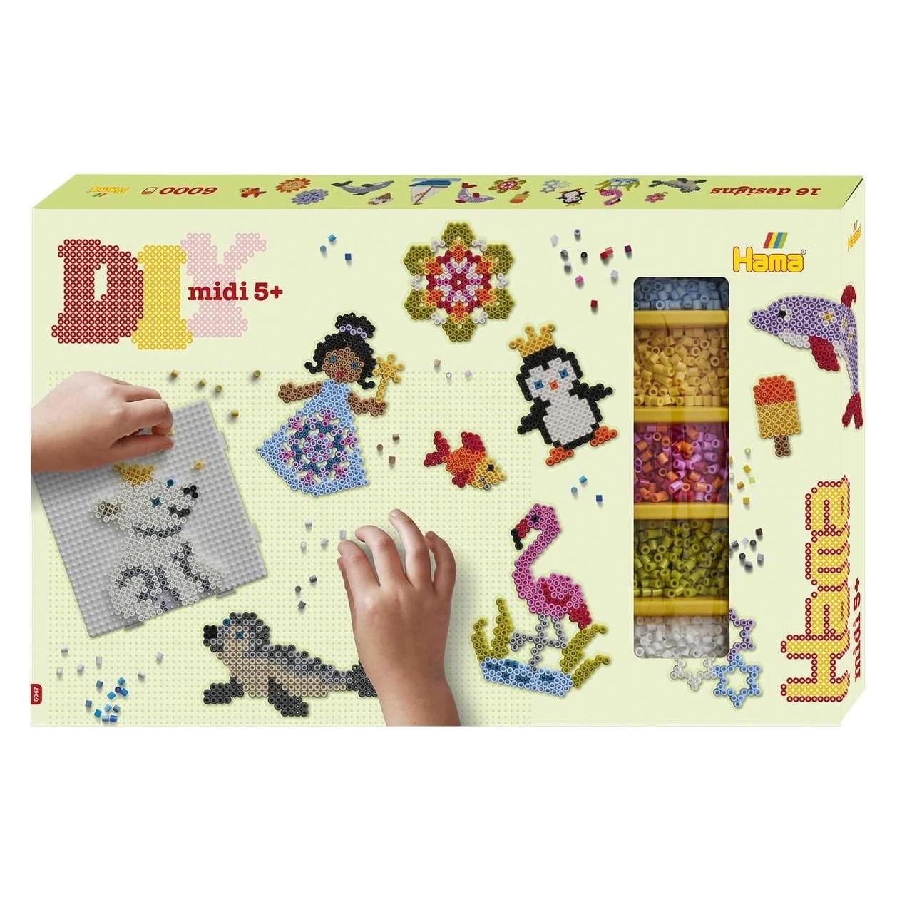 Hama gift box approx. 6,000 beads + 3 plates (383047) (383047)