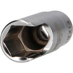 KS Tools 460.5087 3/8 Spezial-Winkel-Rohrverbinder-Stecknuss, 14 mm
