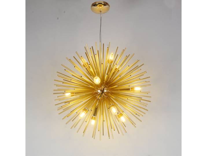Lustre LED Moderne en Aluminium 2026, Design Pissenlit Sputnik Hérisson, Or Nordique pour Salon, Salle à Manger, Chambre à Coucher