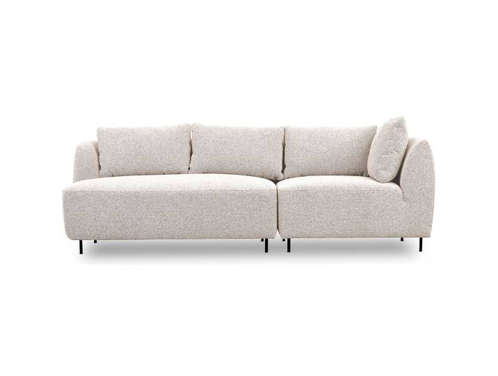Modulares Sofa Lanomi in cremefarbenem Bouclé