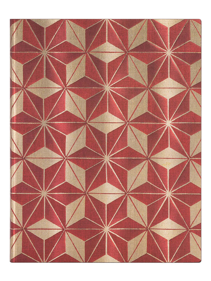 Paperblanks Blanko Notizbuch ''Hishi'' in Rot - (B)18 x (H)23 cm - onesize