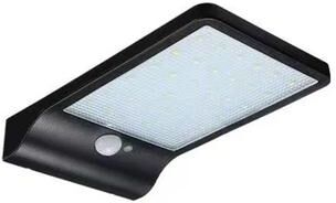 Inspire Select 48 LED Solar Motion Sensor Wall Light 450LM IP65 Waterproof Outdoor Security Light With Remote & Aluminum Mount Pole black Without Pole
