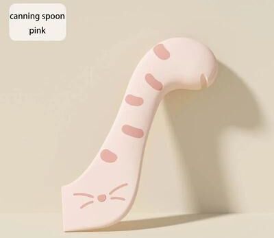 Uplift Picks Multifunction Pet Feeding Spoon With Silicone Can Lid And Opener pink Spoon