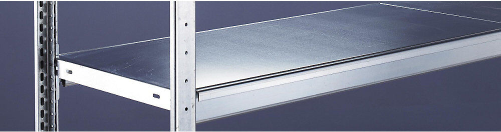 Weitspannregal, gesteckt, HxBxT 3000 x 2000 x 600 mm, Stahlböden, Grundregal SCHULTE