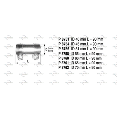 FENNO Rohrverbinder, Abgasanlage p8751