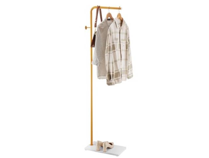 VEVOR Portemanteau sur Pied Portant à Vêtements avec Base en Quartz\, 3 Crochets Ronds\, Porte Manteau en Métal\, pour Entrée\, Chambre\, Salon\, pour Suspendre Manteaux\, Chapeaux\, Vestes\, Écharpes\, Sacs