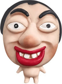 Inspire Curations Funny Face Squeeze Stress Relief Toy Pinch Music Mask Expression Squishy d