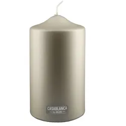 GILDE Stumpenkerze,champagnerfarben metallic